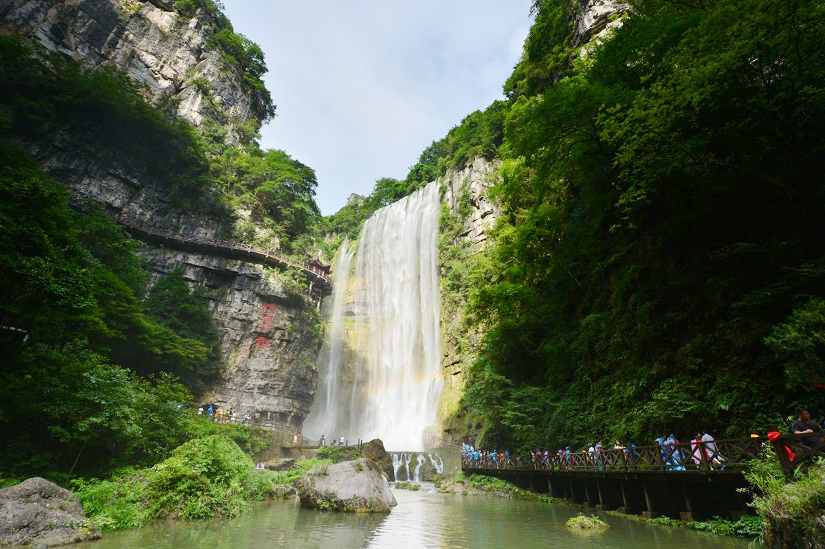 湖北第一、全國(guó)第四的三峽大瀑布